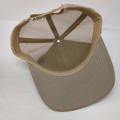 Beige Trucker Hat One Size Ducks Unlimited Volunteer Mesh Snapback Hunting Logo