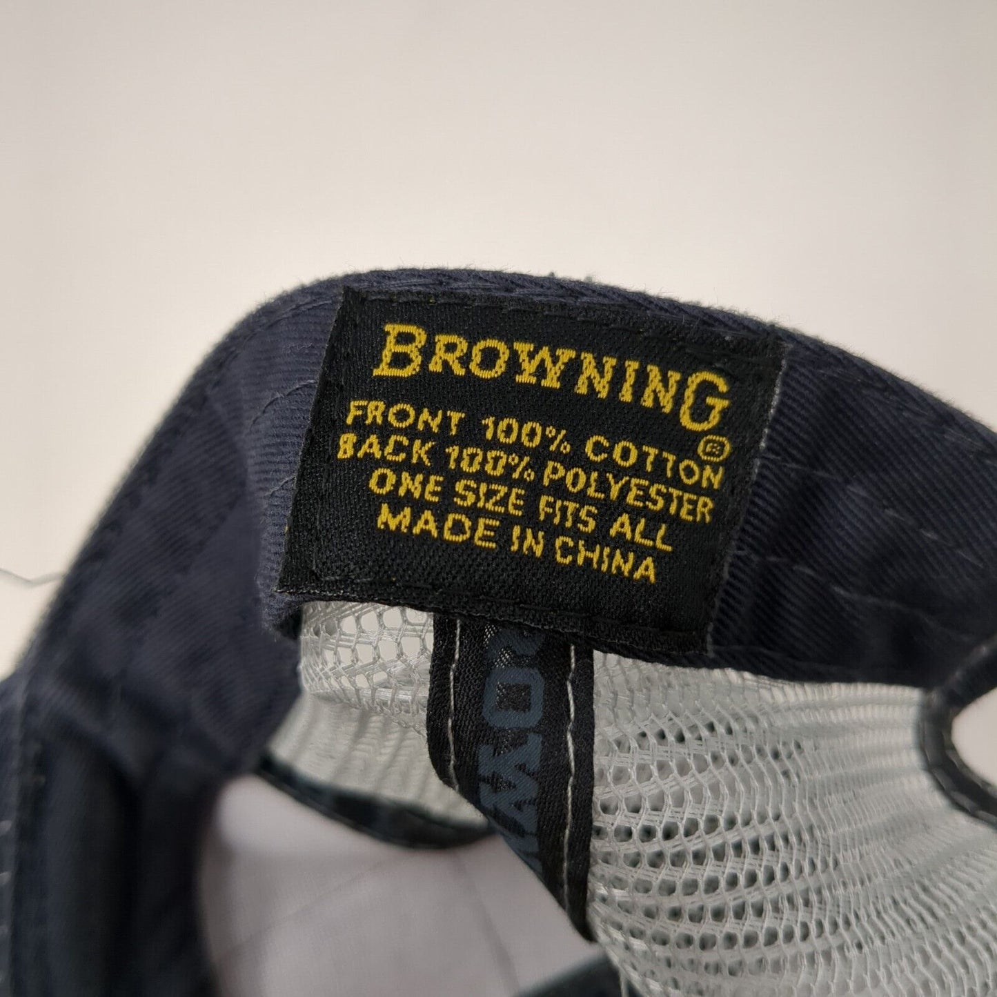 Browning Flag Patch Snapback Trucker Hat Multi One Size Mesh Back