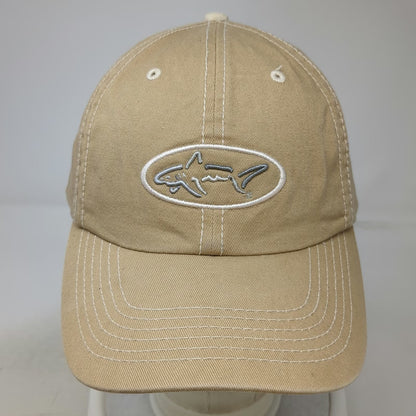 Greg Norman Baseball Cap Beige One Size Shark Logo Cotton Contrast Stitching Hat
