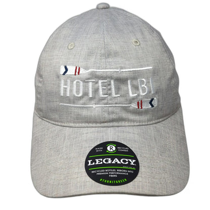 Legacy Hotel LBI Beige Baseball Cap One Size Recycled Repreve Strapback Hat