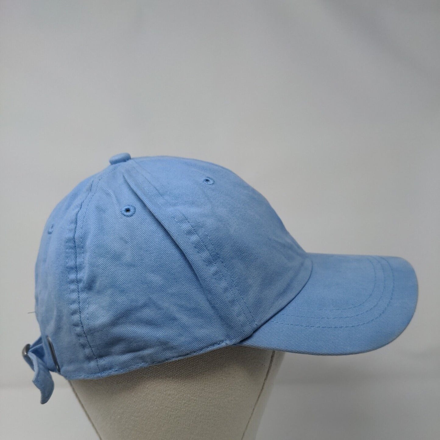 Route 66 Slideback Hat Blue OSFM Adjustable Vented Holes 6 Panel Blank