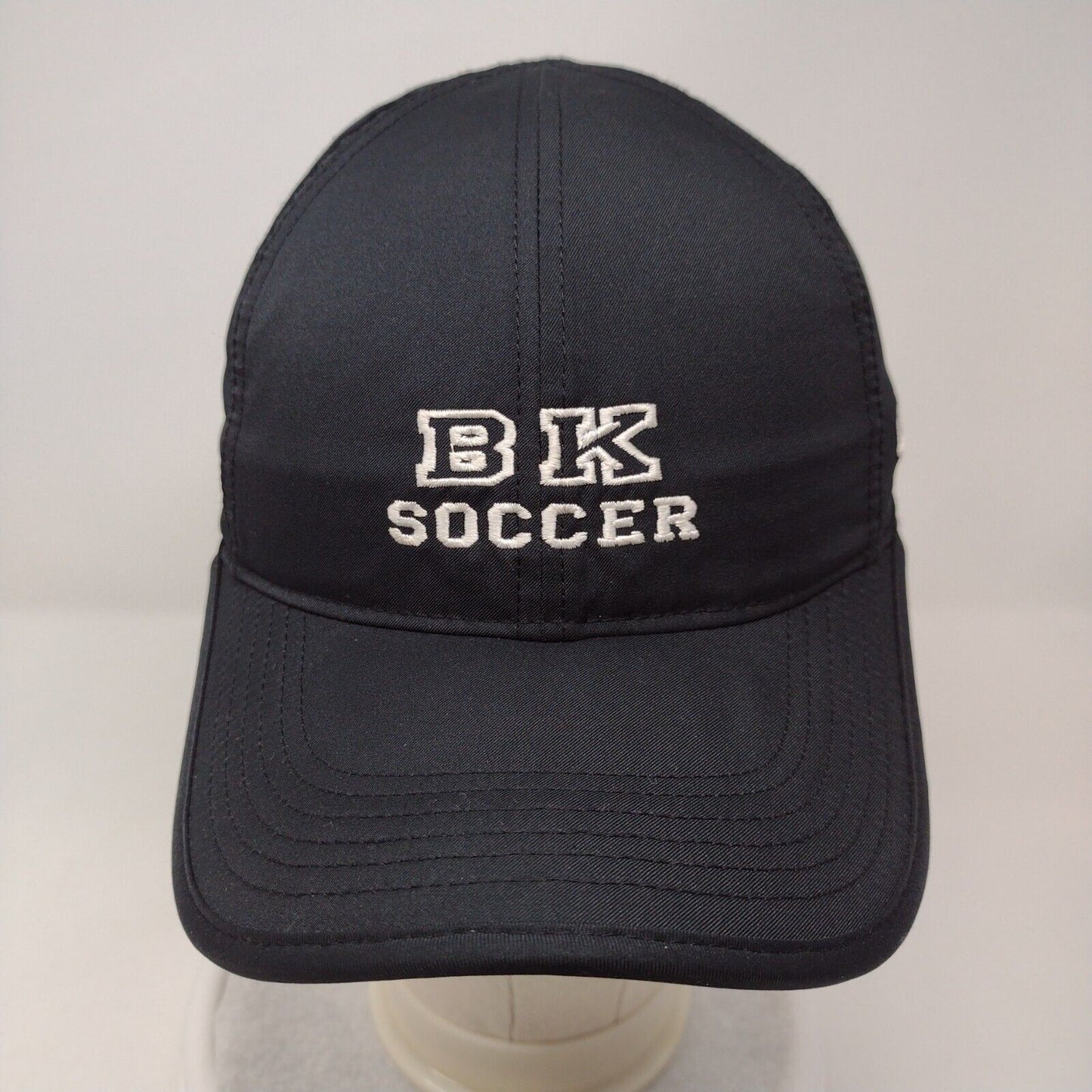 BK Soccer Strapback Hat Black OSFM Embroidered Nike Featherlight