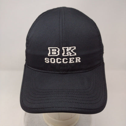 BK Soccer Strapback Hat Black OSFM Embroidered Nike Featherlight