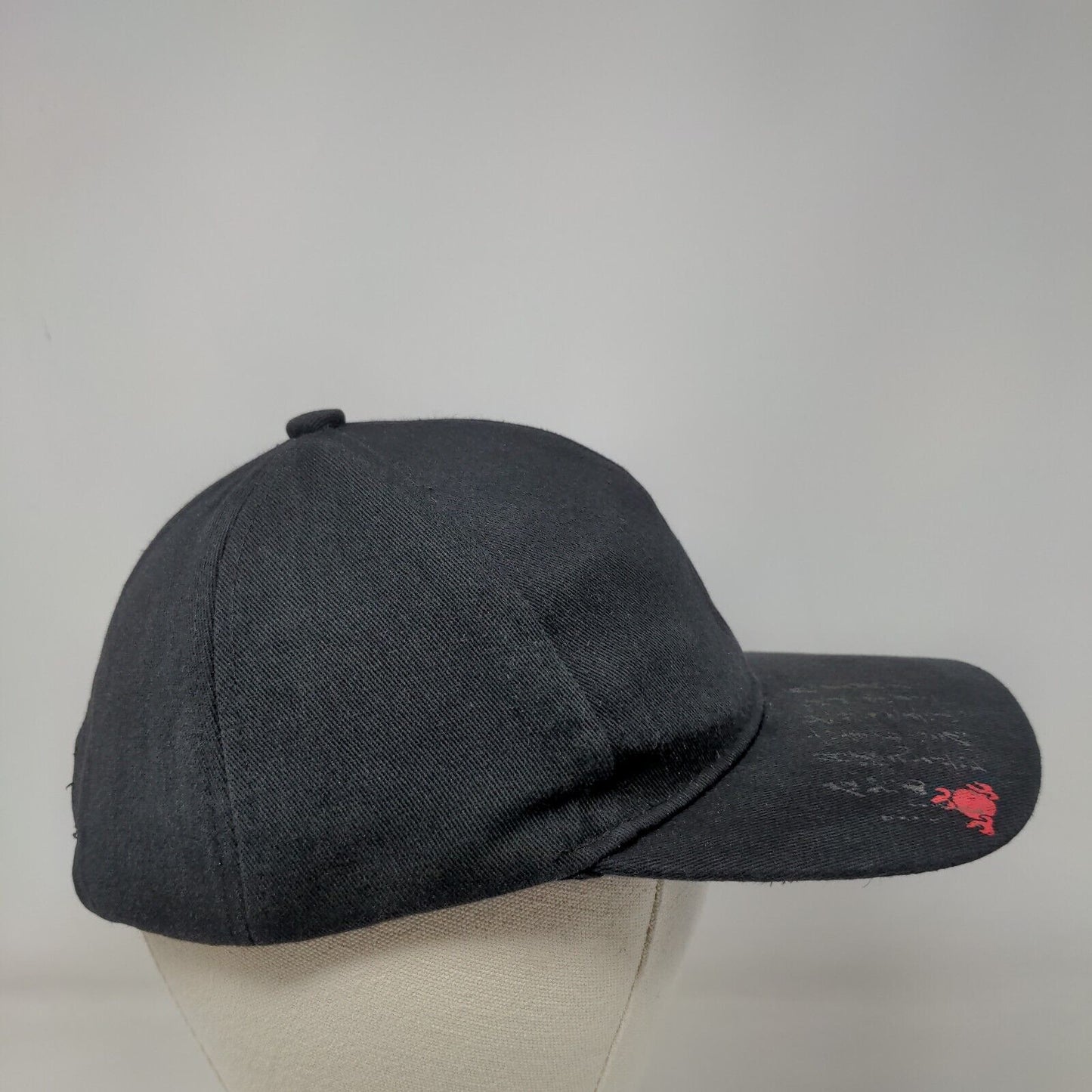 Chinese Dragon Slideback Hat Black One Size Adjustable Graphic Print 6 Panel