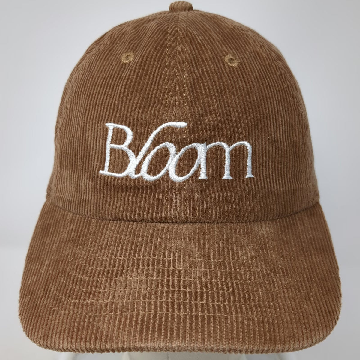 Newhattan Baseball Cap Brown One Size Corduroy Bloom Slideback Adjustable Hat