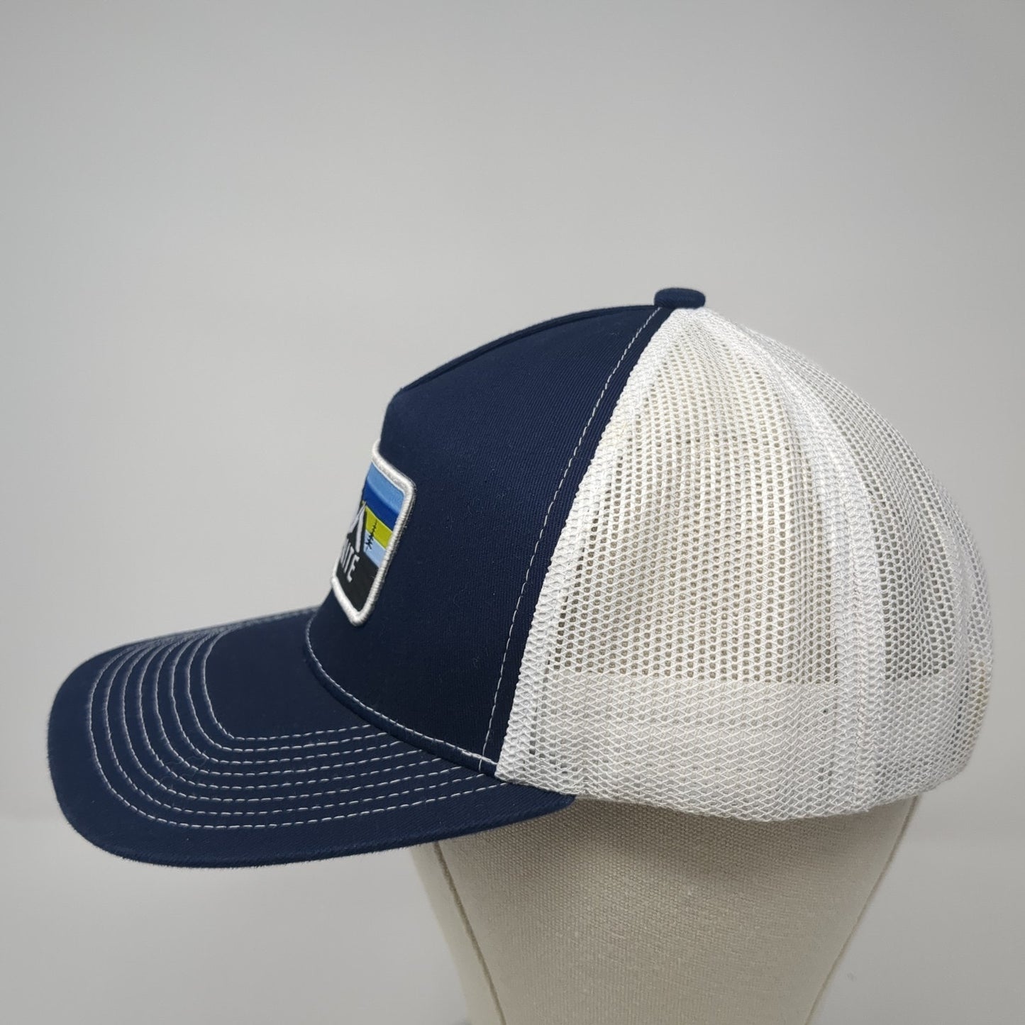 Stibnite Patch Snapback Mesh Back Trucker Hat Blue One Size Outdoor Cap