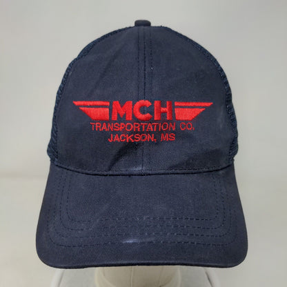 MCH Transportation Co. Jackson MS Blue OSFA Embroidered Mesh Back 6 Panel