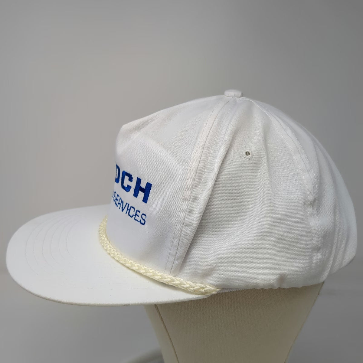 Head To Toe Trucker White One Size Koch Agri Services Rope Hat Slideback Blue
