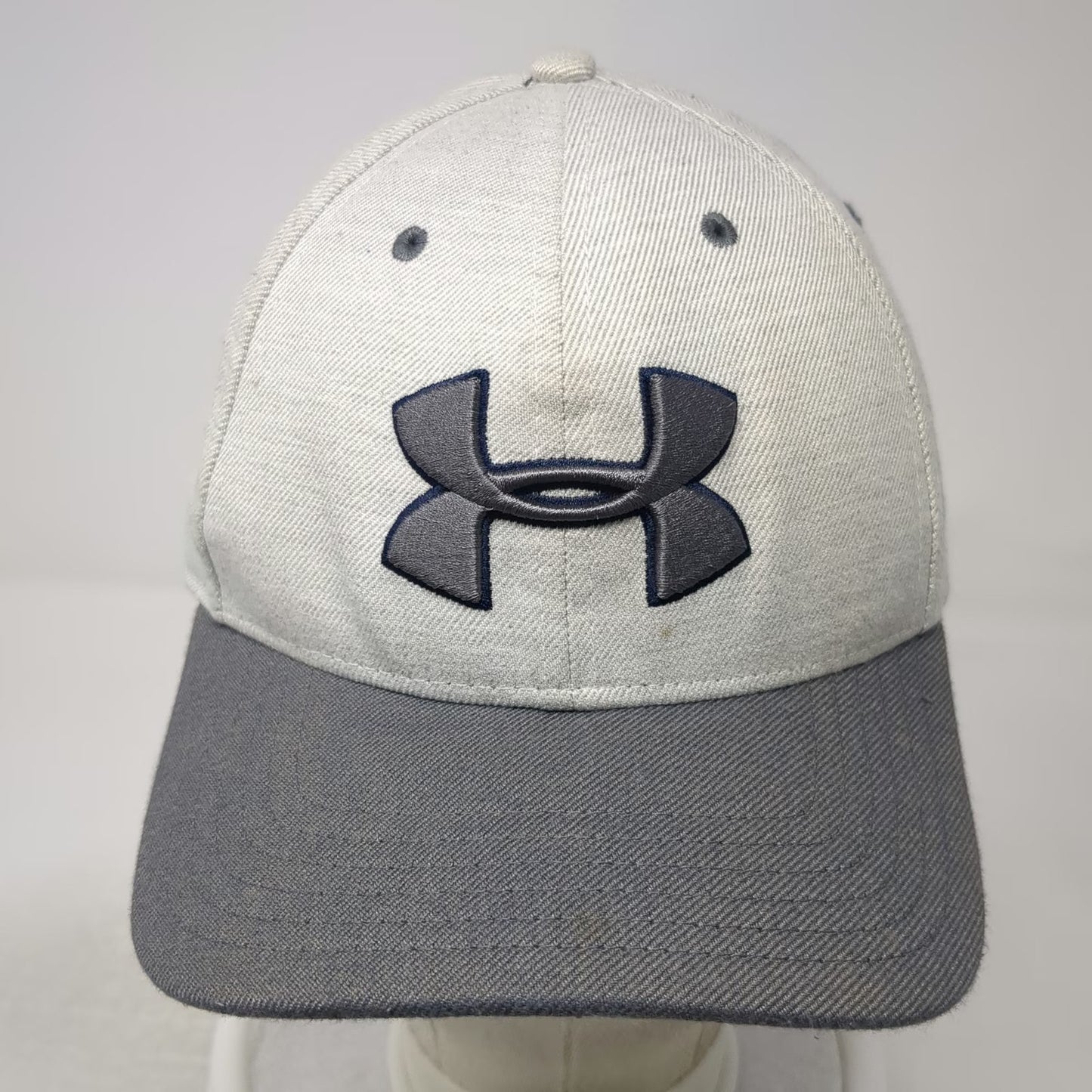 Under Armour Baseball Cap Gray XL Embroidered Logo Stretch Fit Six Panel Hat