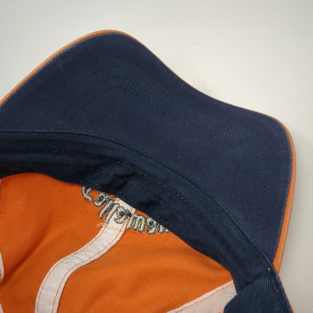 Callaway Baseball Cap Orange One Size Embroidered Golf Logo Slideback Strap Hat
