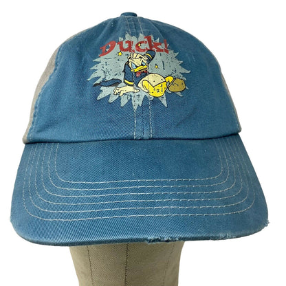 Walt Disney World Disneyland Resort Donald Duck Distressed Hat Blue Slideback