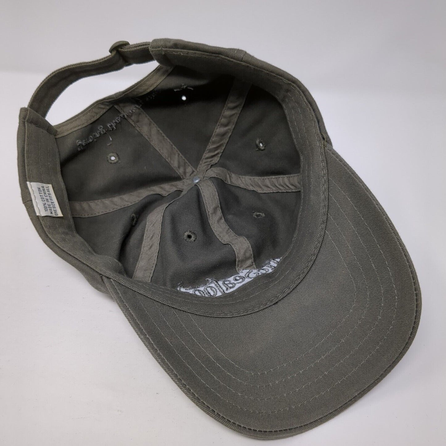 Pacific Seafood Slideback Hat Gray One Size Adjustable Embroidered