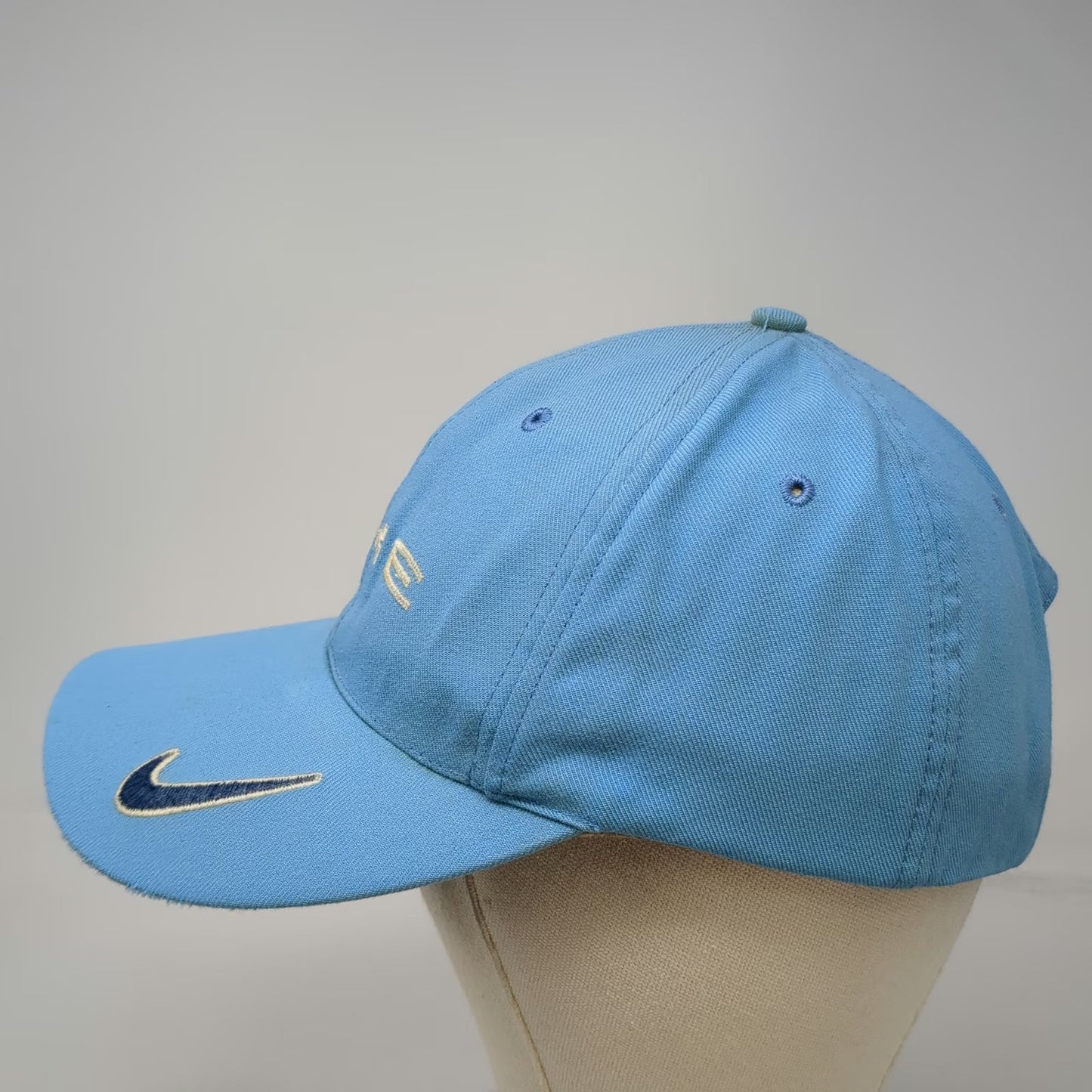 Nike Baseball Hat Blue Adjustable Strapback Embroidered Swoosh Vintage Red Tag