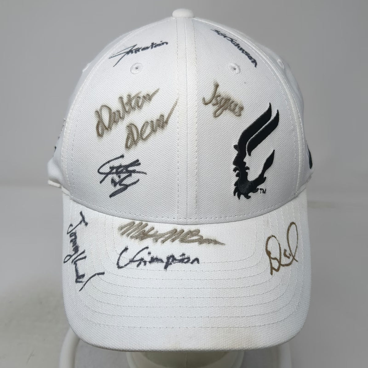 Nike Cap White XL Embroidered Signatures Big West Conference Dri-Fit Hat