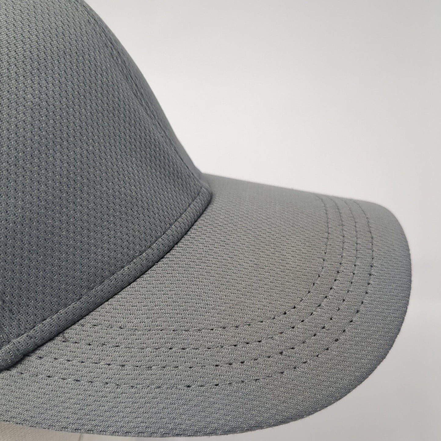 Athletic Works Fitted Hat Gray L-XL Stretch Blank Solid 6 Panel Outdoor