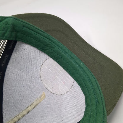 Hurley Hawaii Patch Trucker Hat Green Camo One Size Mesh Back Snapback Logo