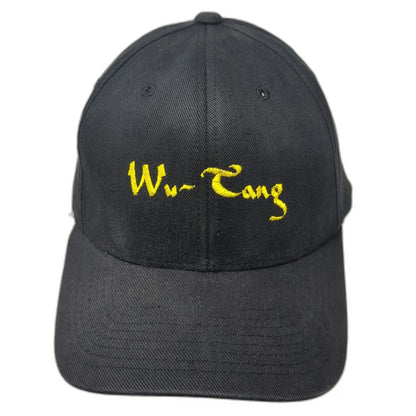 Wu-Tang Clan Yupoong Flexfit Baseball Cap Black M Junyor Embroidered Cotton Hat