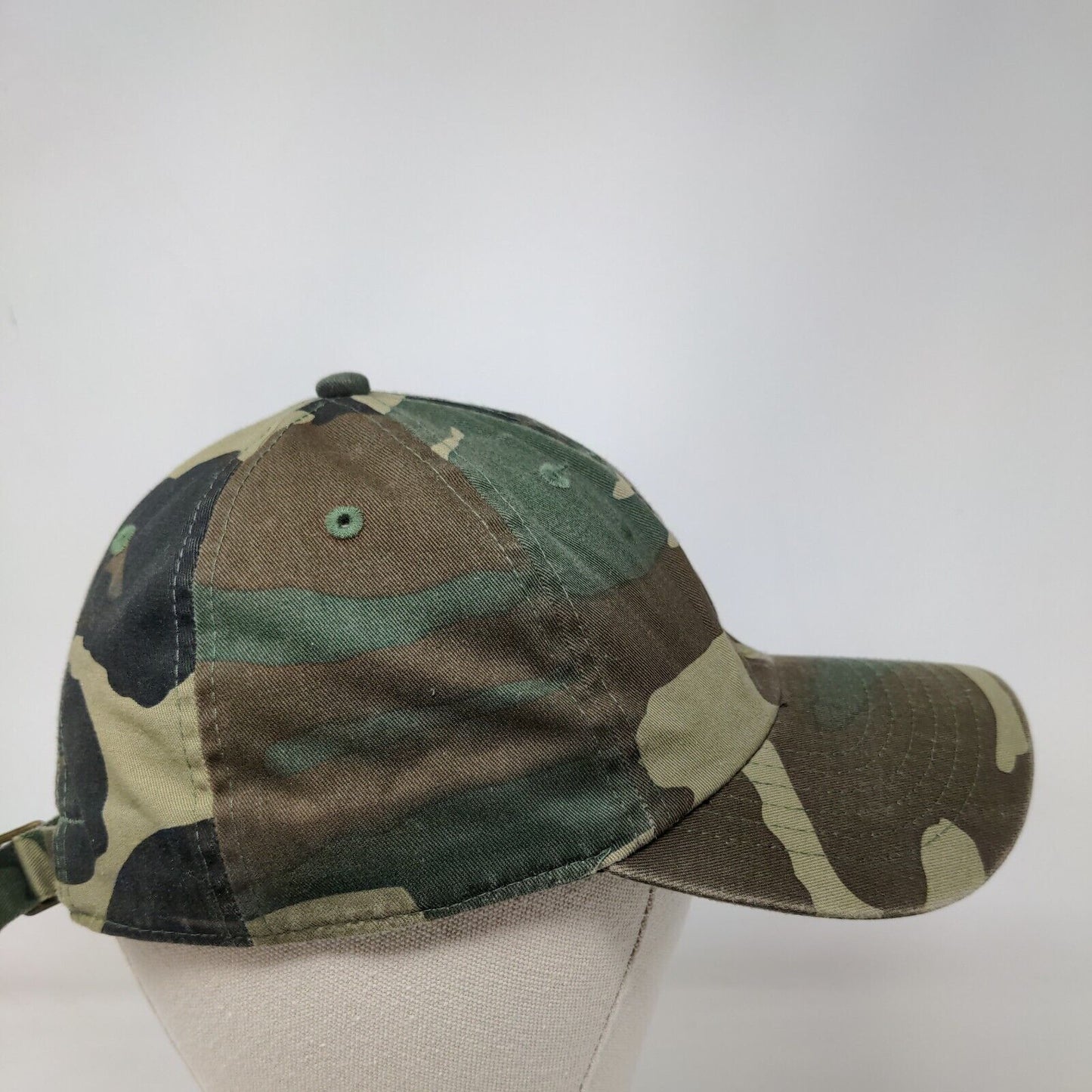 Newhattan Slideback Hat Camouflage OSFA Adjustable 6 Panel Blank