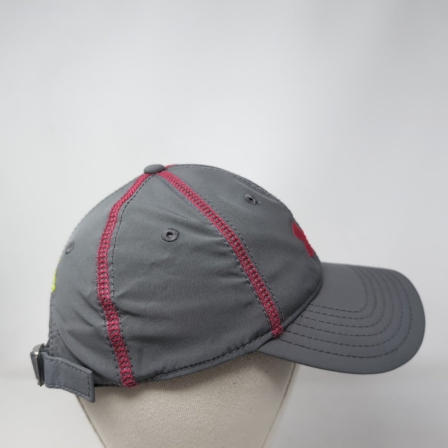 Under Armour Women's Slideback Hat Gray OSFA Adjustable Embroidered 6 Panel
