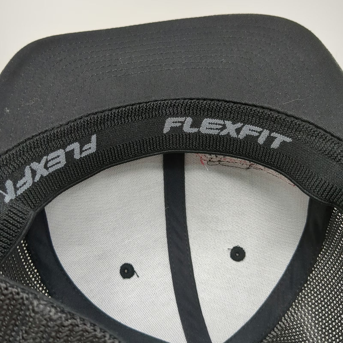 Port Authority Baseball Cap Gray XL Commercial Tire Mesh Back Flexfit Hat