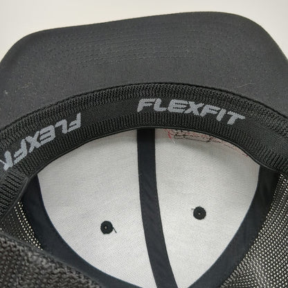Port Authority Baseball Cap Gray XL Commercial Tire Mesh Back Flexfit Hat