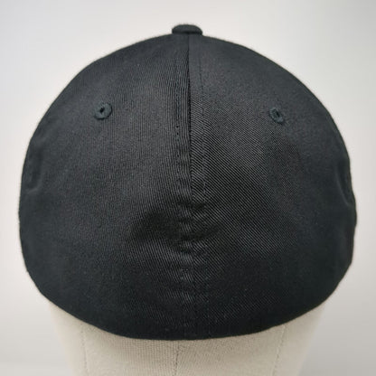 Flexfit F-150 Hat Black XL Baseball Cap Stretch Fitted Structured Silver Logo
