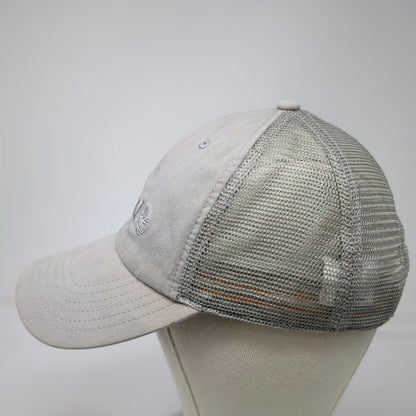 Timberland Trucker Hat Gray One Size Snapback Mesh Logo Embroidered Work Outdoor