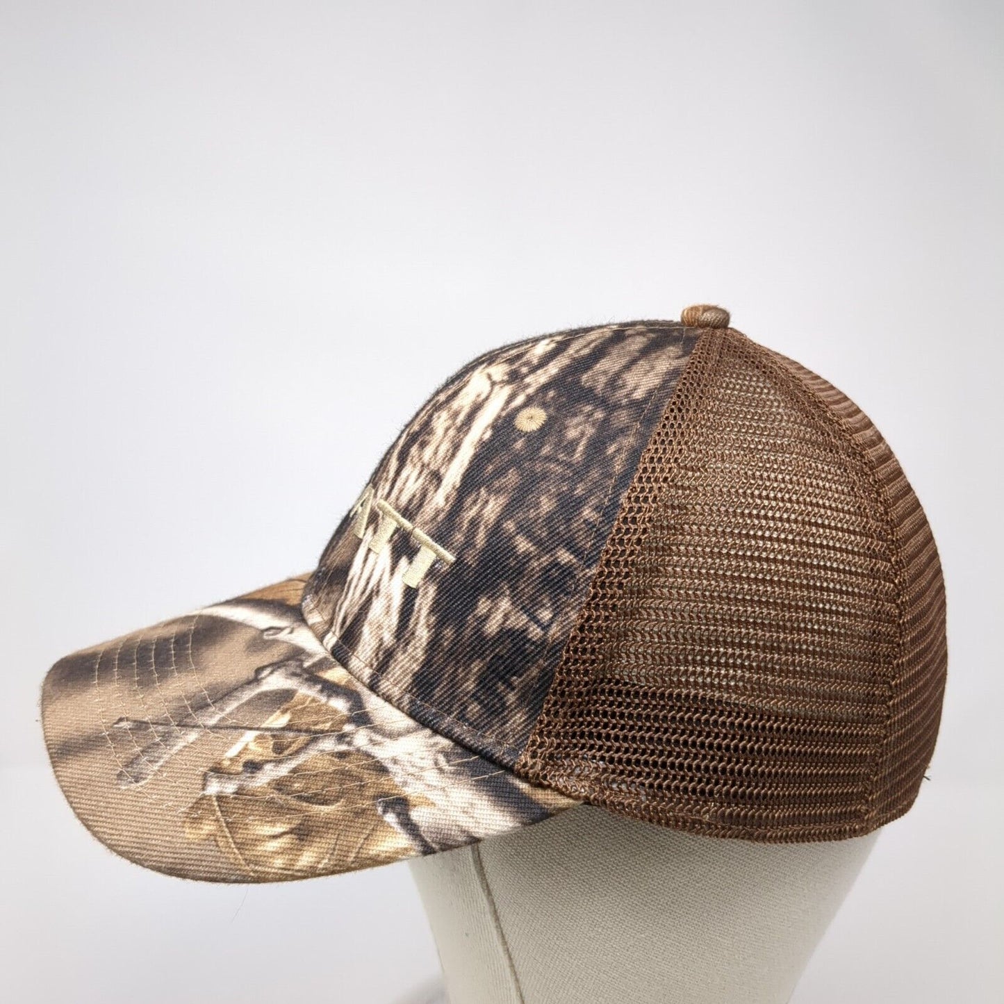 PLATT Strapback Trucker Hat Camouflage One Size Adjustable Mesh Back Polyester