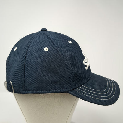CBS Sports Baseball Cap Blue One Size Contrast Stitching Textured Strapback Hat