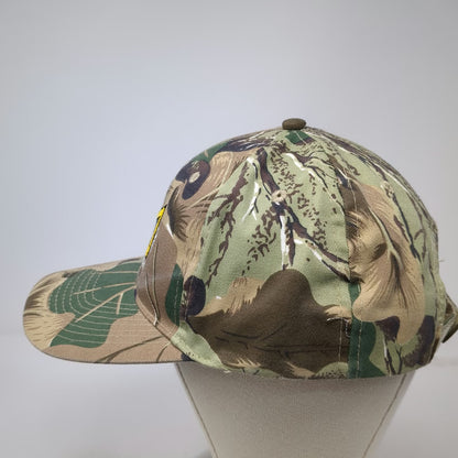 Otto Baseball Cap Green Camo One Size Meridian Drafting Design Strapback Hat