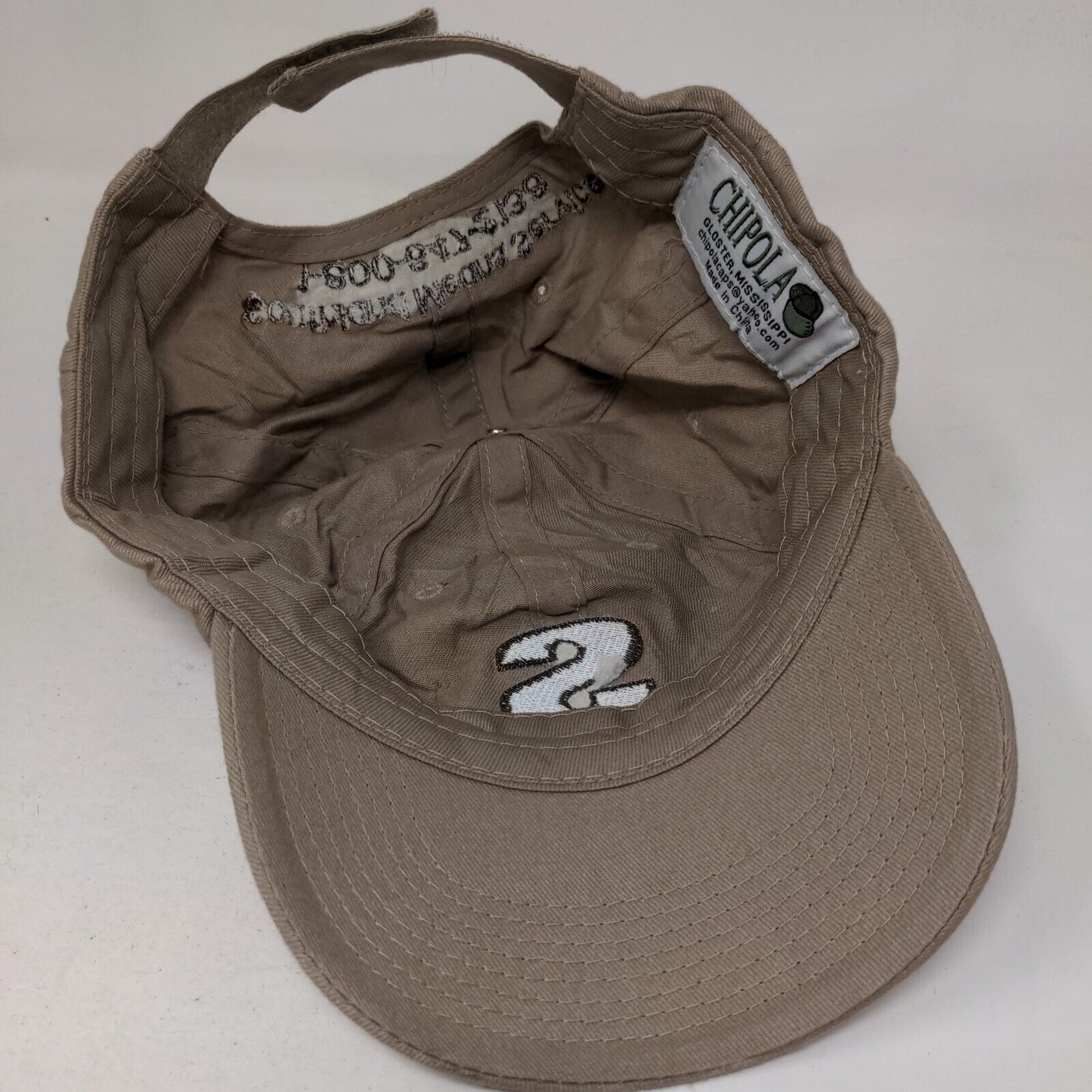 Southland Container Inc. Strapback Hat Tan One Size Adjustable Embroidered