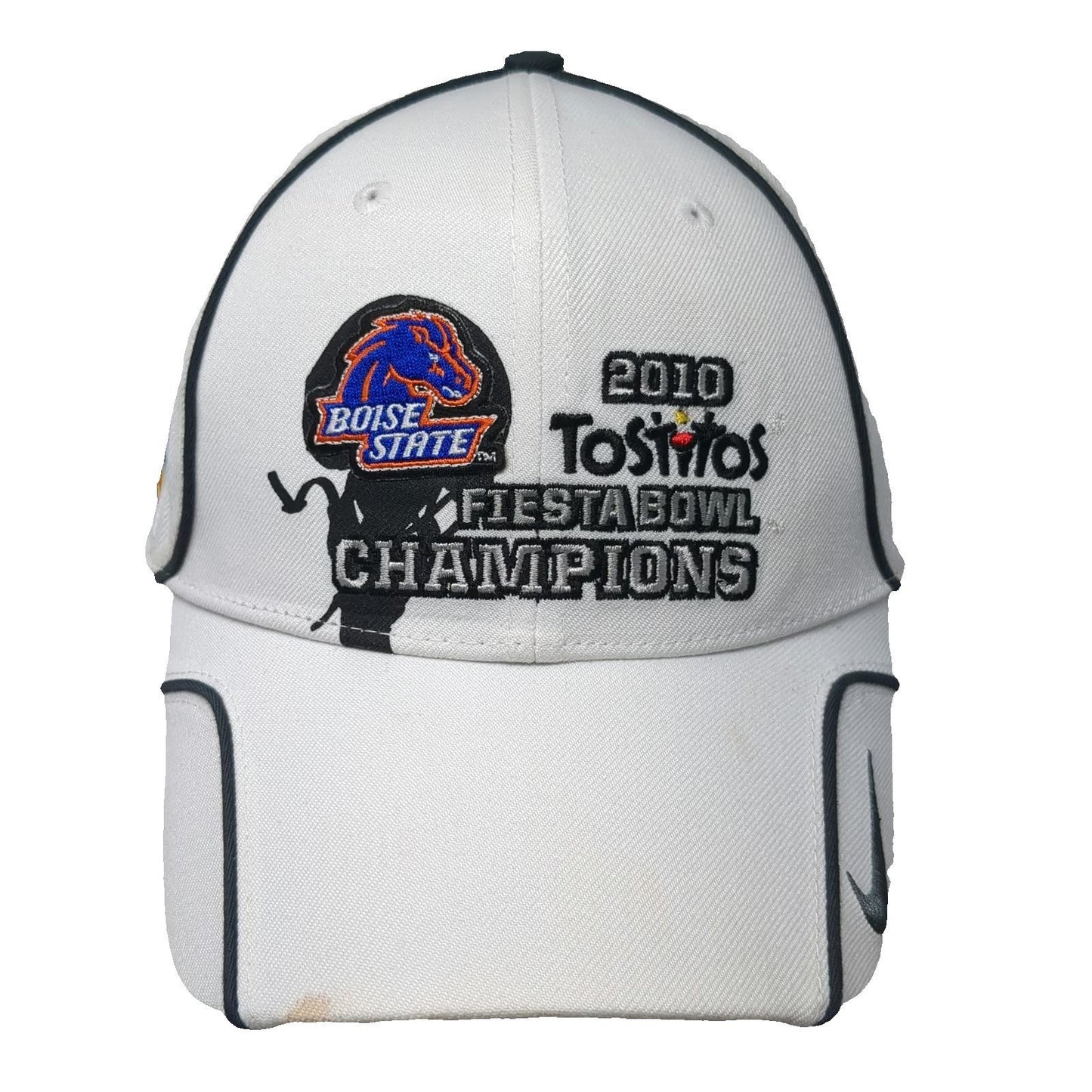 Nike Boise State Broncos NCAA White One Size 2010 Fiesta Bowl Champions Cap Hat