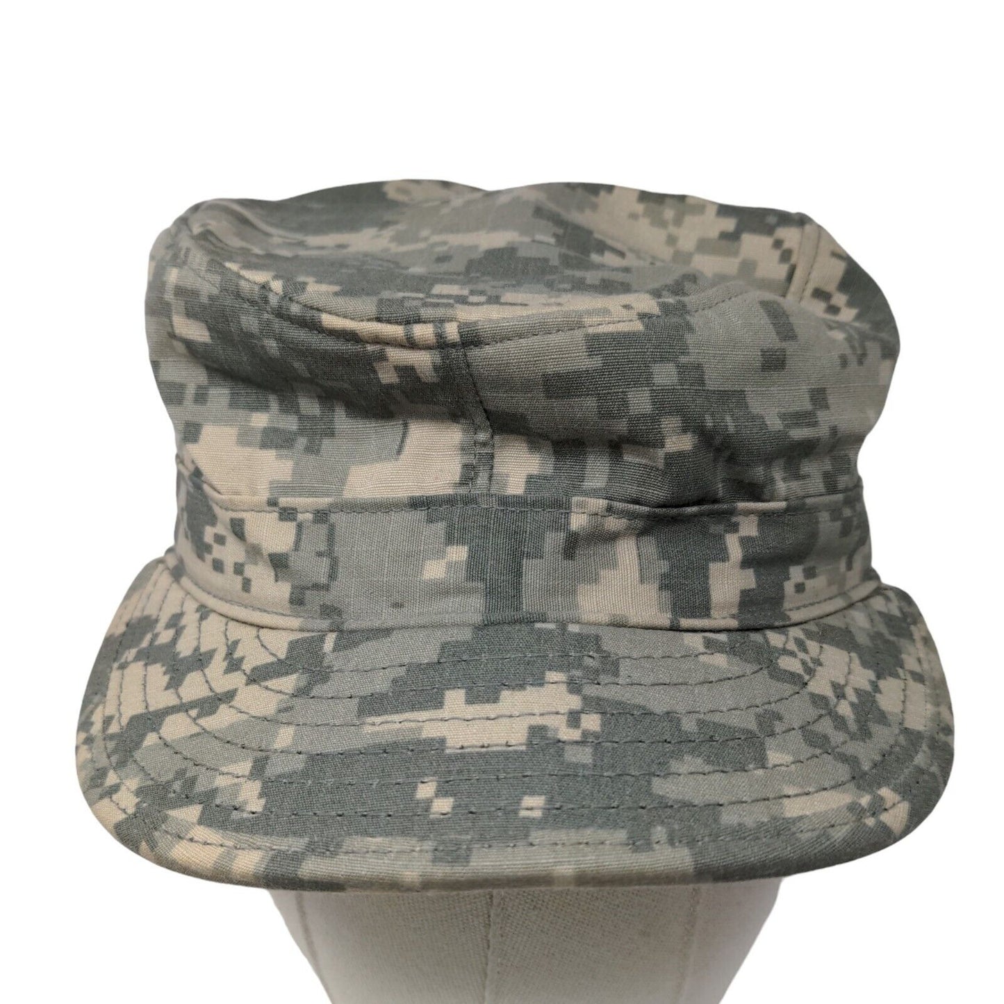 U.S. Military Mens Patrol Cap Green Digital Camo Size 6 3/4 Nylon Cotton Blend
