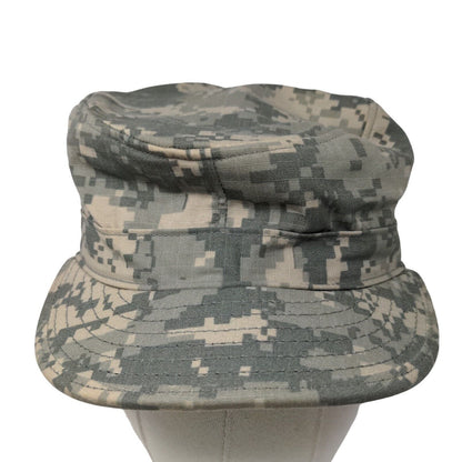 U.S. Military Mens Patrol Cap Green Digital Camo Size 6 3/4 Nylon Cotton Blend