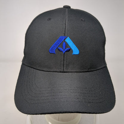 Albertsons Strapback Hat Black OSFA Adjustable Embroidered Image Solutions