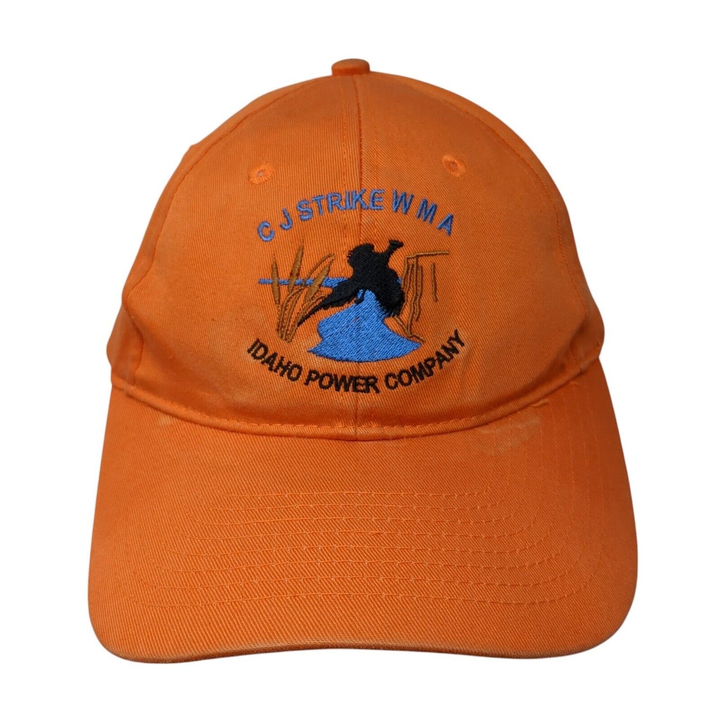 CJ Strike WMA Idaho Power Company Strapback Hat Orange One Size Outdoor