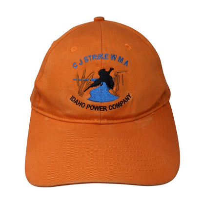 CJ Strike WMA Idaho Power Company Strapback Hat Orange One Size Outdoor