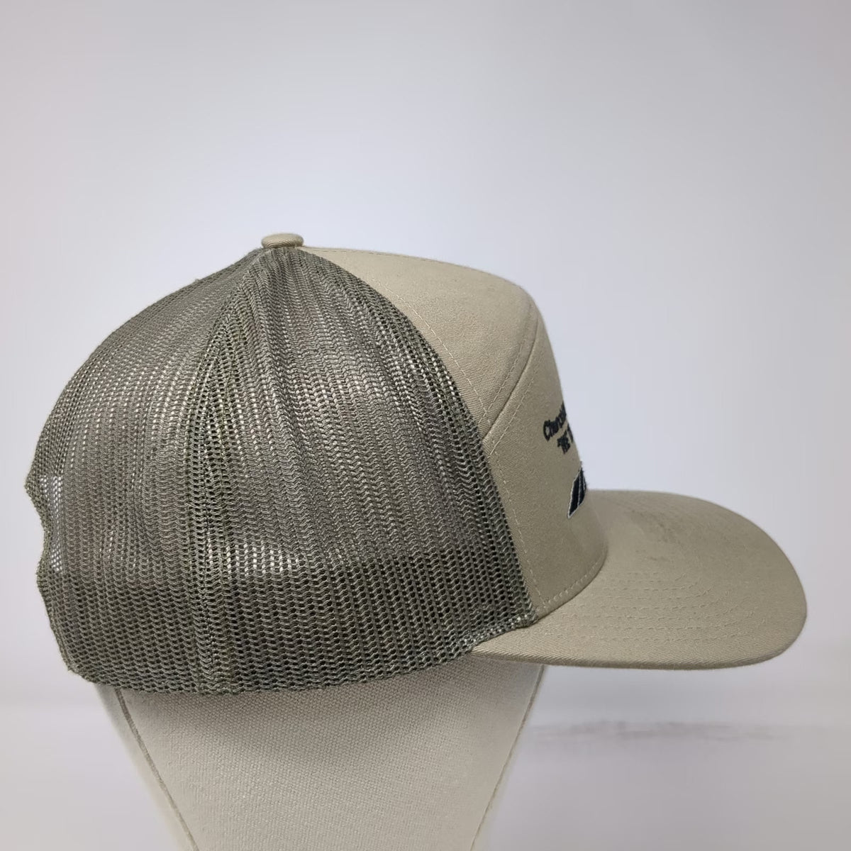 Richardson Trucker Hat Beige Green One Size 7 Panel Churchill Equipment Horse