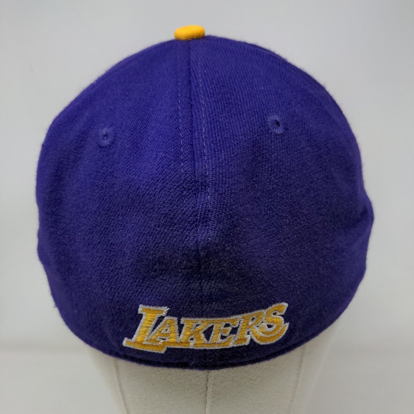 Los Angeles Lakers Fitted Hat Purple Size S/M Embroidered Logo NBA