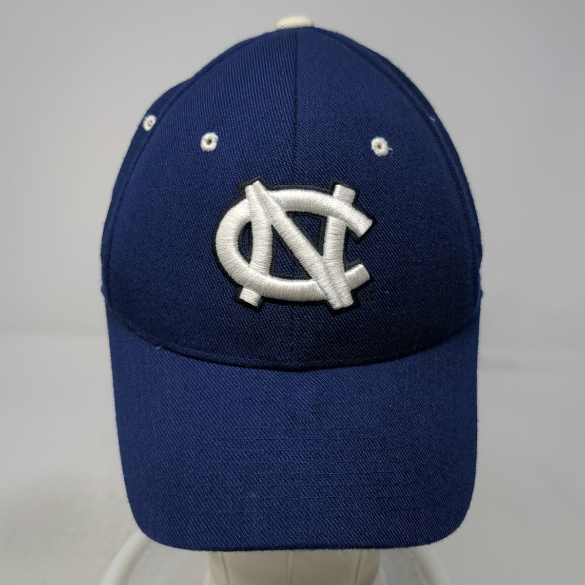North Carolina Tar Heels NCAA Zephyr Cap Blue 7 Fitted Wool Blend Foot Logo Hat