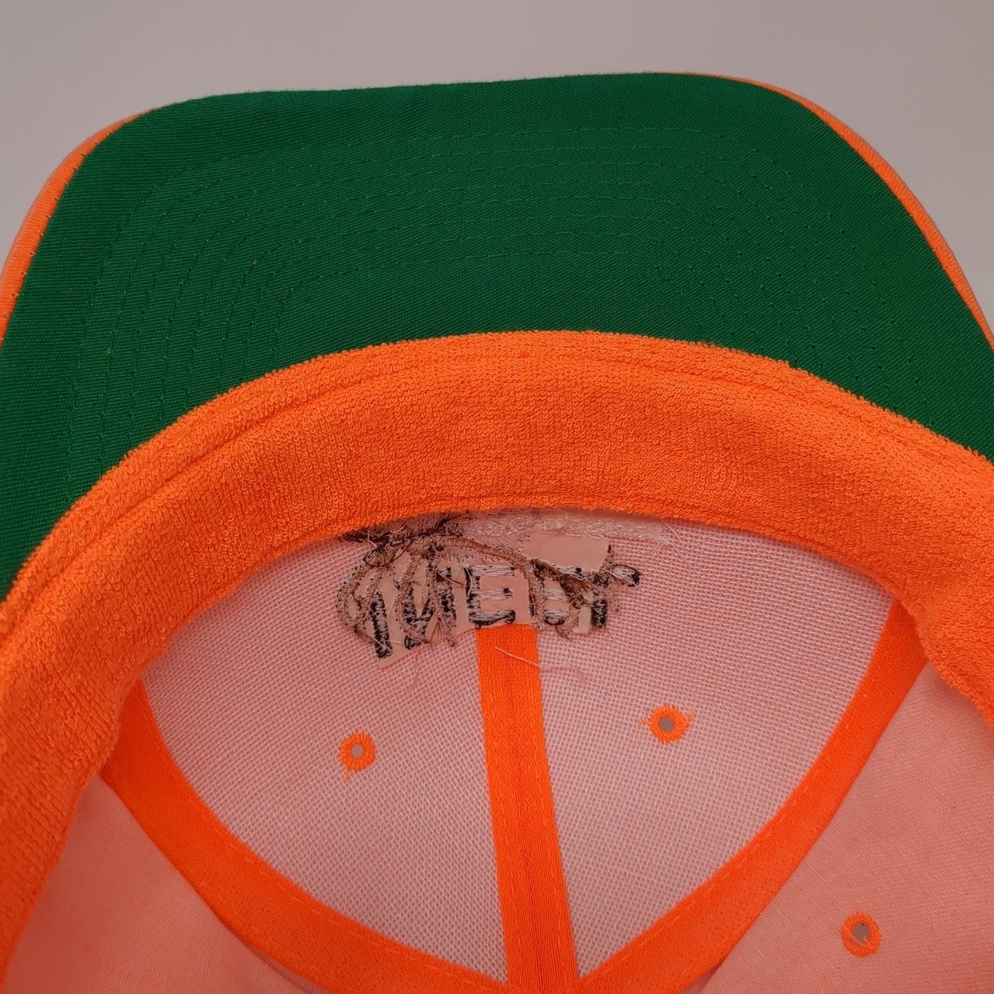 Ineel Big Desert Safety Zone Snapback Hat Orange OS Adjustable Embroidered Otto