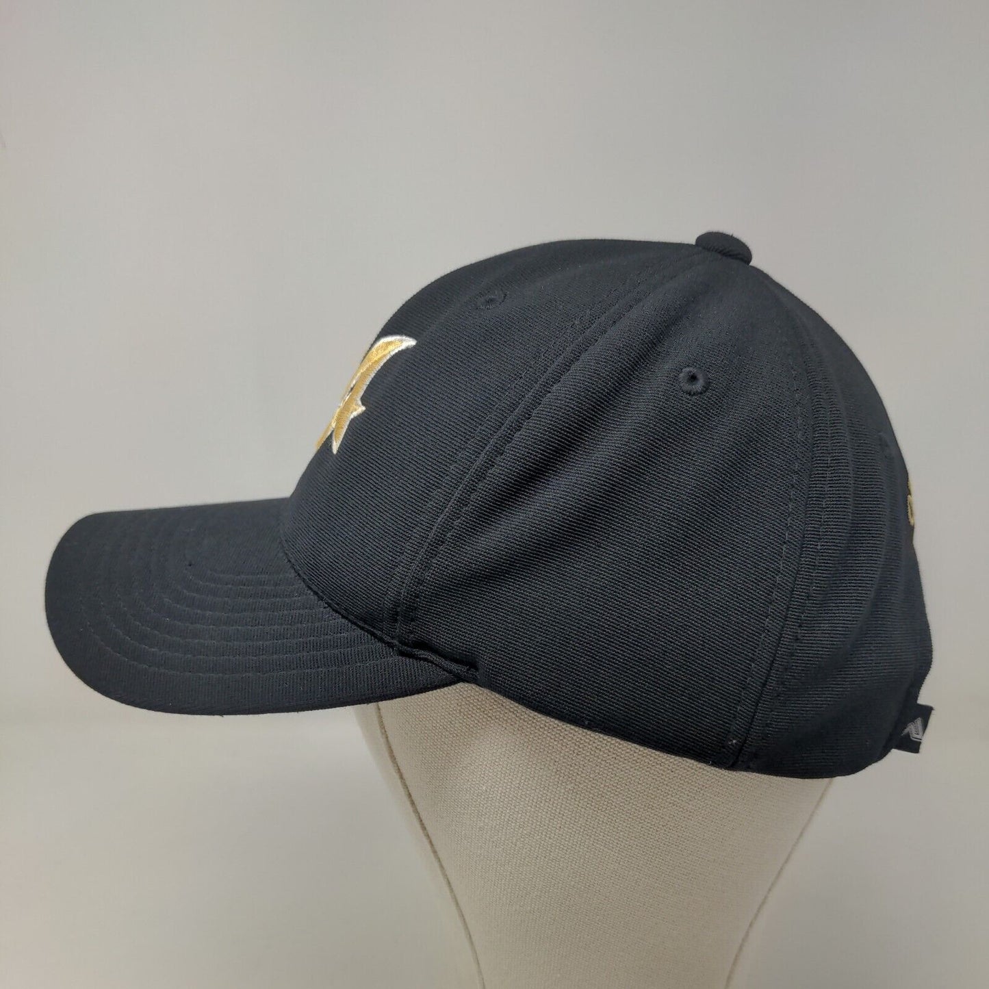 Pacific Headwear Men's Strapback Hat Black Embroidered Optimist Logo