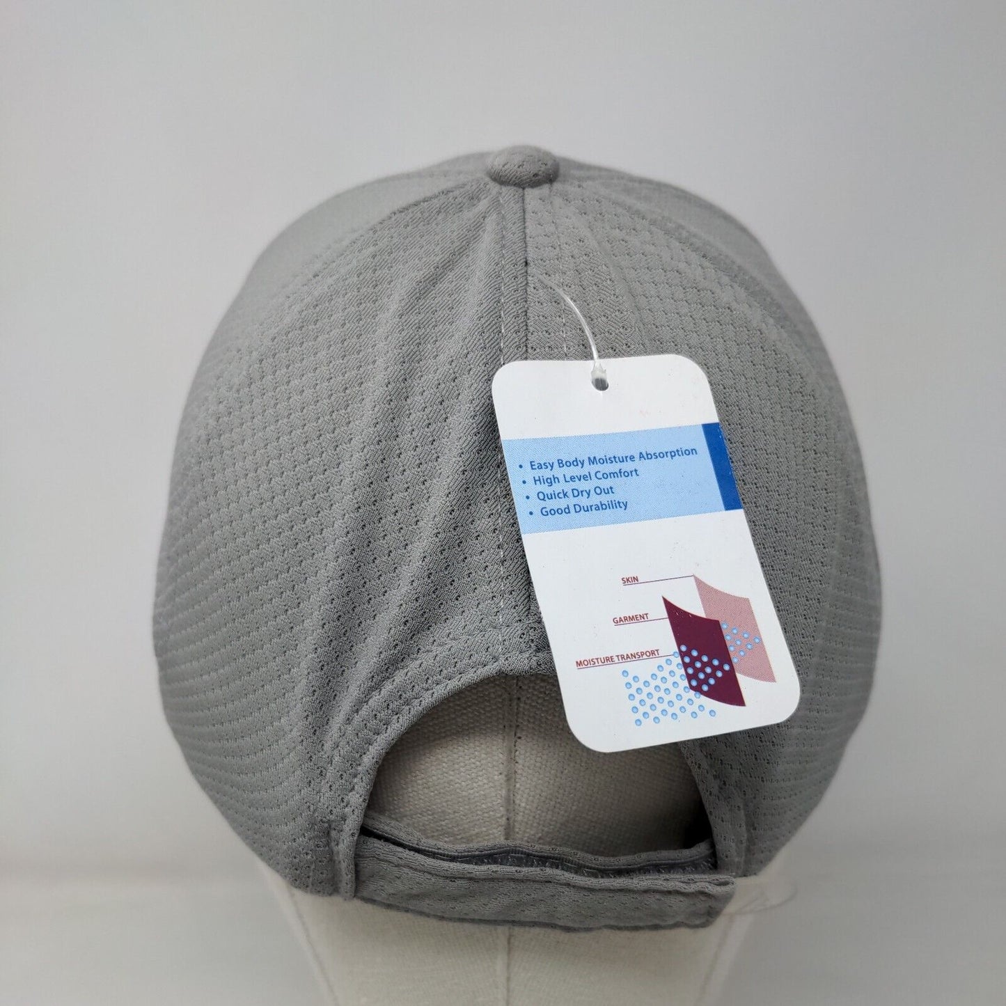Disney Voluntears Strapback Hat Gray OSFA Adjustable Embroidered W/Tags