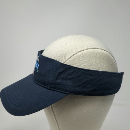 Michelob Light Beer Blue Visor One Size Embroidered Cotton Strapback Hat