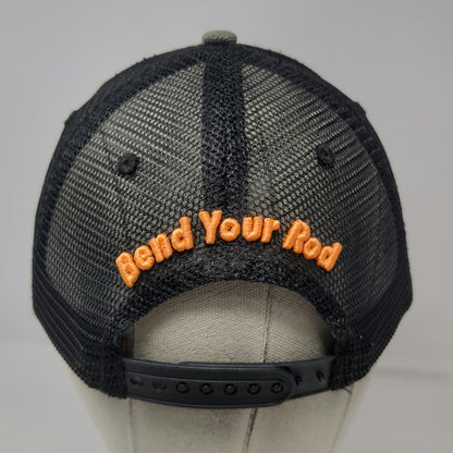 Fishoholic Trucker Hat Green Black One Size Camo Snapback Bend Your Rod Fishing