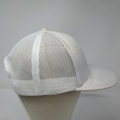 Cap America Trucker Hat White One Size Patron Tequila Bee Additive Free Snapback