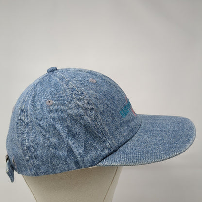 Race For The Cure Slideback Hat Blue One Size Adjustable Embroidered Cotton