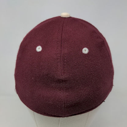 OC Sports Pro Series Men's Fitted Hat Burgundy Size S/M Embroidered Pirate Logo