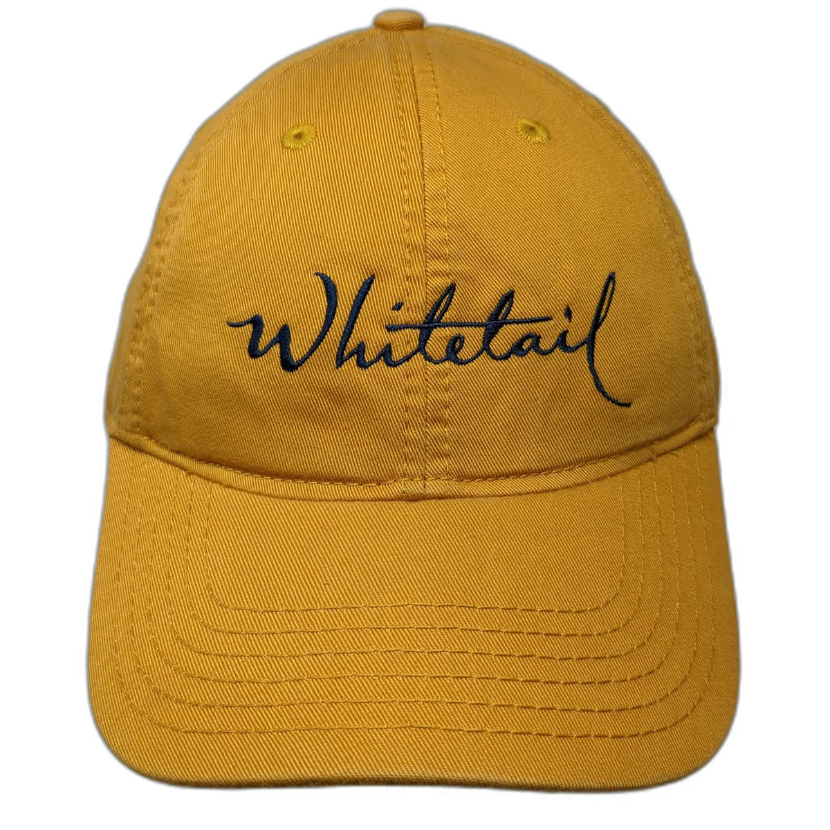 Legacy Baseball Cap Yellow One Size Whitetail Embroidered Slideback Cotton Hat