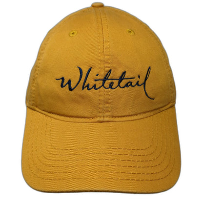 Legacy Baseball Cap Yellow One Size Whitetail Embroidered Slideback Cotton Hat